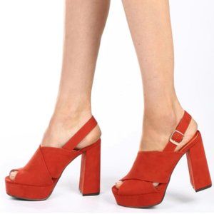 Bamboo Spirit-12 Buckle Closure Heeled Sandal